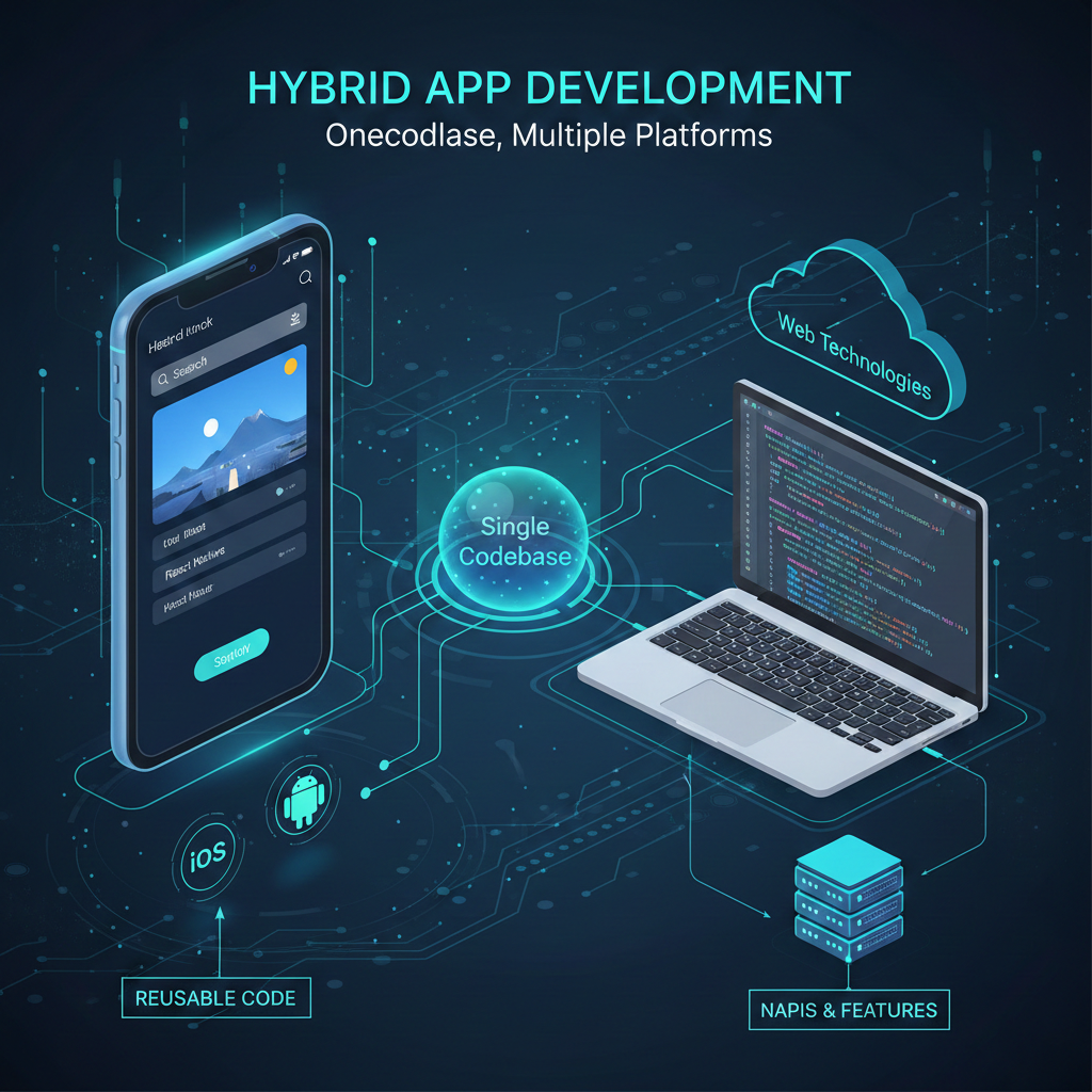 What is hybrid app development - web technologies in a native container