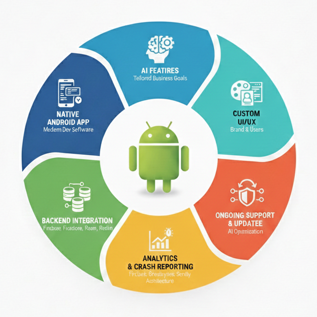 What you get - end-to-end Android app development solution